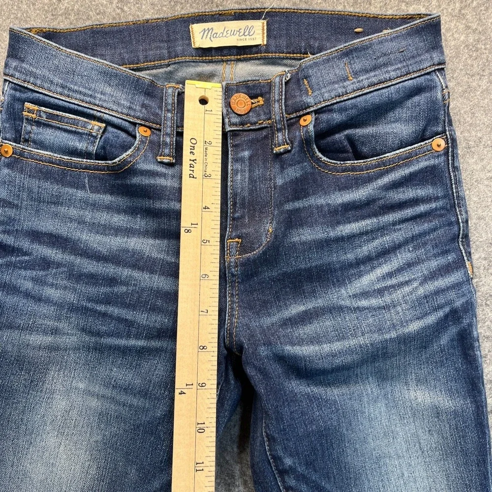 Madewell‎ Jeans Women's 26 Skinny Skinny Dark Blue Stretch Mid Rise Denim Pants